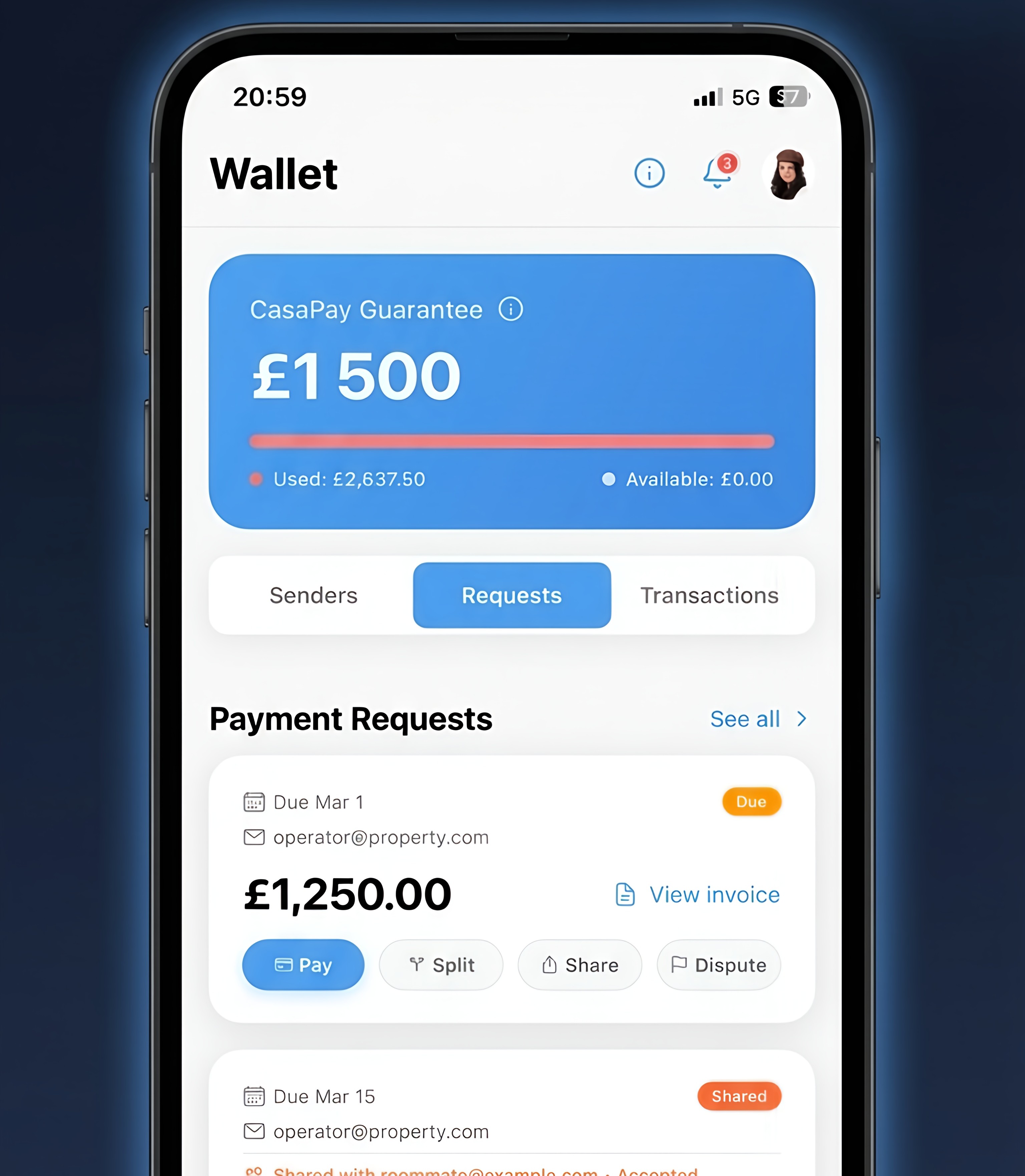 Move in and pay monthly